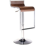 Modern Contemporary Dining Kitchen Wood Bar Stool Walnut by America Luxury