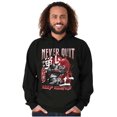 thumbnail image 4 of Street Fighter Balrog Never Quit Men Big & Tall Graphic Hoodie Brisco Brands 5X, 4 of 5