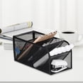 thumbnail image 5 of Lksixu Metal Mesh Desk Organizer, 5-Layer Pencil Container Stationery Holder, Small Desktop Pen Storage Rack, Multi-Purpose Makeup Brushes Storage Box for Home Office, 5 of 7