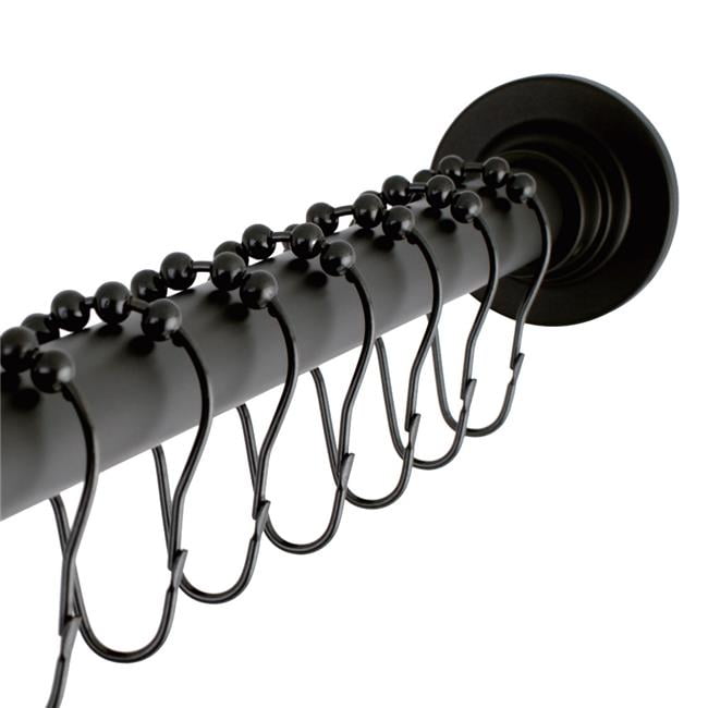 Adjustable Shower Rod & Shower Ring Set, Oil Rubbed Bronze Walmart