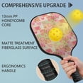thumbnail image 2 of Pickleball Paddles Set,Pioneer Flower Floral Print Pattern Fiberglass Surface Pickleball Racket Set with 2 Indoor Outdoor Pickleball Balls and Pickleball Bag,Pickle-ball Equipment, 2 of 6