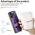 thumbnail image 5 of Phone Case for iPhone 14 Pro Max 6.7 inch Wallet Cover with Tempered Glass Screen Protector Slim Stand Credit Card Holder Cell iPhone14promax 5G i Phone14Max Plus iPhone14 ProMax Women Purple, 5 of 7