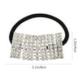 thumbnail image 2 of 2Pcs Rhinstone Cheveux Anneaux Élégants Cheveux Cercle Femmes Bande de Cheveux Filles Polytail Titulaire Accessoires de Cheveux, 2 of 7