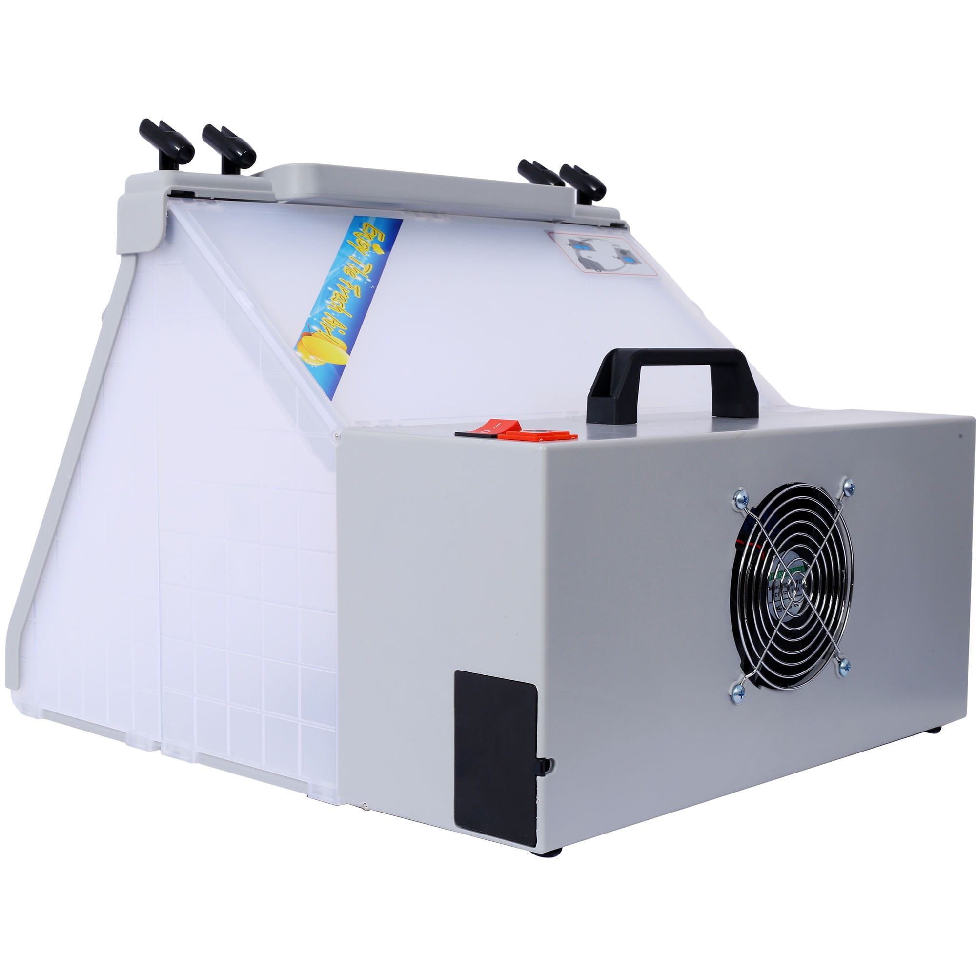 Versatile Paint Spray Booth with LED Lights & 360° Turntable for Models DC12V/1.6A Motor Included