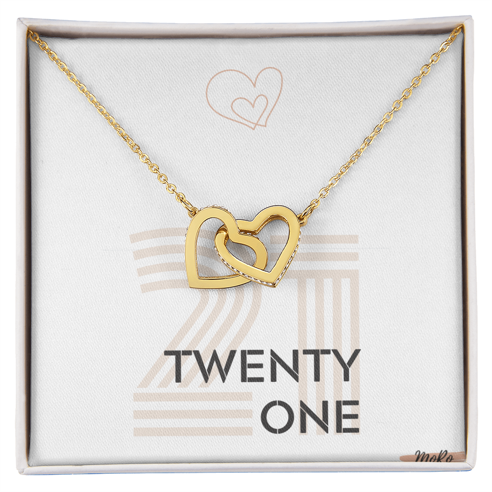 21st Birthday Necklace For Her 21st Birthday Present For 21 Year Old