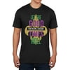 Mardi Gras Let the Good Times Roll Black Soft Adult T-Shirt - Small