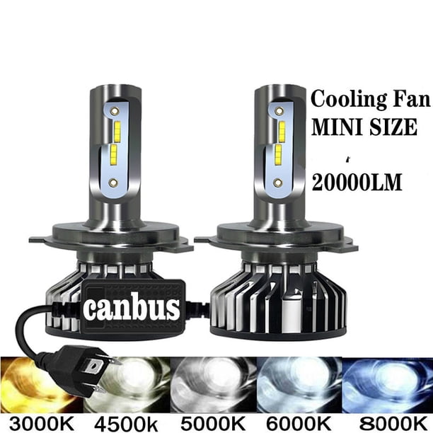 20000LM 4500K 6000K 8000K 3000K HB3 HB4 9005 9006 H3 H1 H8 H7 H4 H11 H9 9012 Bombilla Canbus Led Faro De Coche 110W huangjie unisex