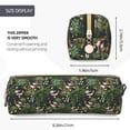 thumbnail image 3 of Rateoe Mallard Ducks And Water Print Leather Pencil Case with Smooth Zipper, Compact Storage for Writing Tools & Art Supplies, 8.26" x 1.96" x 2.16", 3 of 7