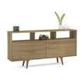 thumbnail image 5 of Boahaus Fontainebleau Oak Brown Finished Sideboard, 3 Shelves, 29.7" H, 59" W, 5 of 6