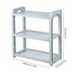 thumbnail image 3 of Organizador de escritorio de 3 niveles con estantes ajustables, organizador de plástico blanco para especias de cocina, suministros de oficina, artículos de tocador y esenciales para, 3 of 7