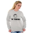 thumbnail image 4 of Thinking Loading Computer Nerd Geek Sweatshirt for Men or Women Brisco Brands S, 4 of 6