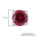 thumbnail image 5 of 925 Sterling Silver Garnet Stud Earrings for Women Ct 1.03 5mm Birthday Gifts, 5 of 8