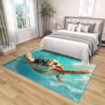 thumbnail image 4 of 3x4 Rug, Sea Turtle Door Mat, 3D Funny Sea Animal Rug, Underwater Ocean Rugs for Entryway, Washable & Non Slip & Soft Low Pile Small Carpet, Indoor Doormat, Sea Turtle Home Decor & Gifts, 4 of 7