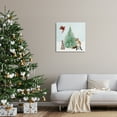 thumbnail image 2 of Wintery Wildlife Decorated Christmas Tree Snowflakes Animals & Insects Painting Gallery-Wrapped Canvas Print Wall Art, 2 of 7