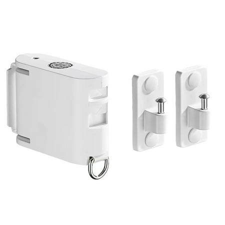 

JunYeShi Retractable Clothesline Portable Heavy Duty Indoor and Outdoor 13.78 Ft Composite TPU Material with 34 Windproof Hanging Holes Prevents