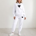 thumbnail image 2 of Valentine's Day Sweatsuits Women 2 Piece Outfit Jogger Set Y2K Cute Hoodie and Pants Tracksuit Set Trouser Suit Casual Leisure Suit Fitness Set Sports Suit Sportswear, 2 of 4