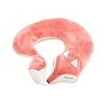 thumbnail image 2 of Fox Shape Travel Neck Pillow Soft Cotton Air U Shape Health Bolster Pillow for Home Office Travel Rest 11"x11"x4.3"(Pink), 2 of 5