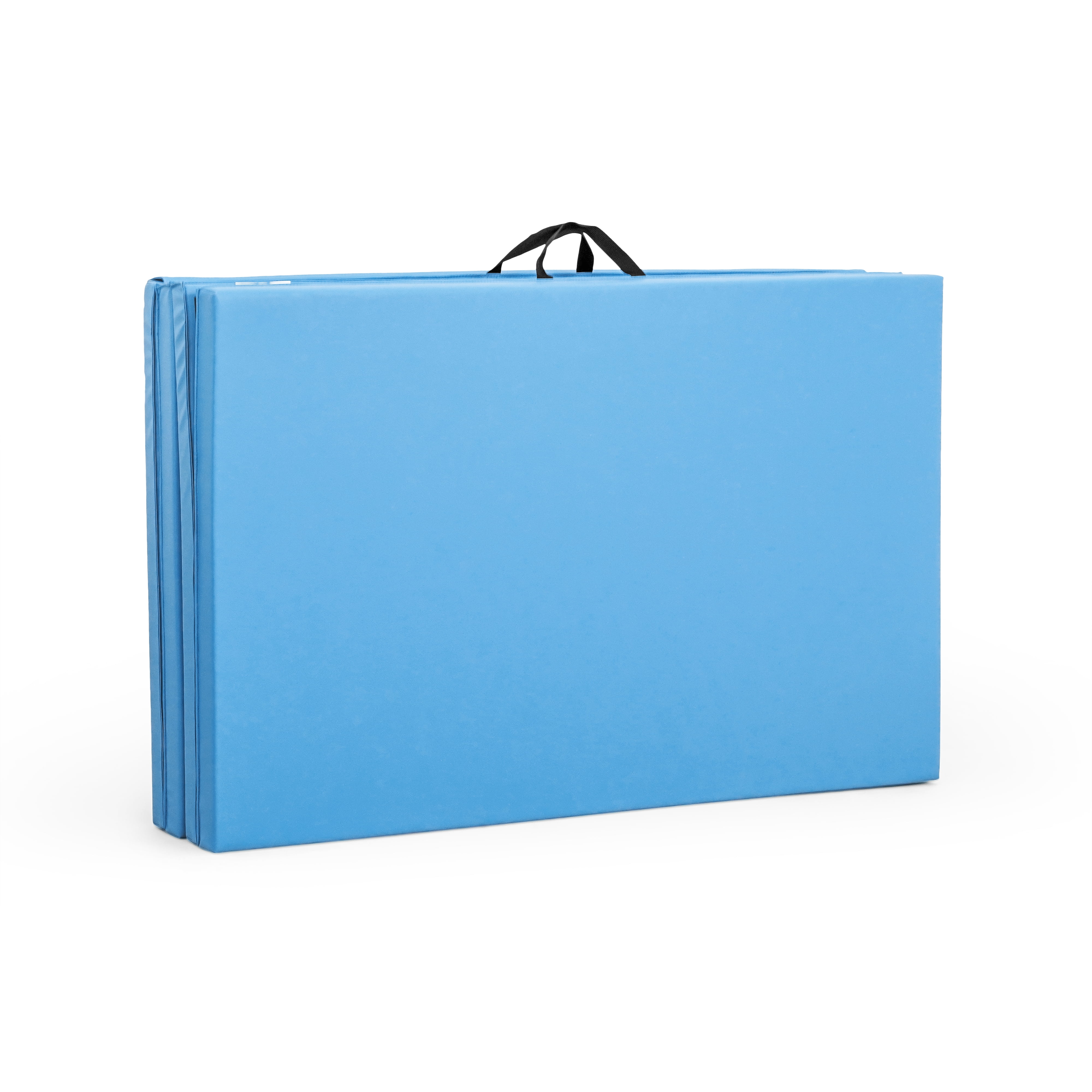 CAP Barbell All Purpose Folding Exercise Training & Gymnastics Balance Mat 10' x 4' x 3" Thick, Blue