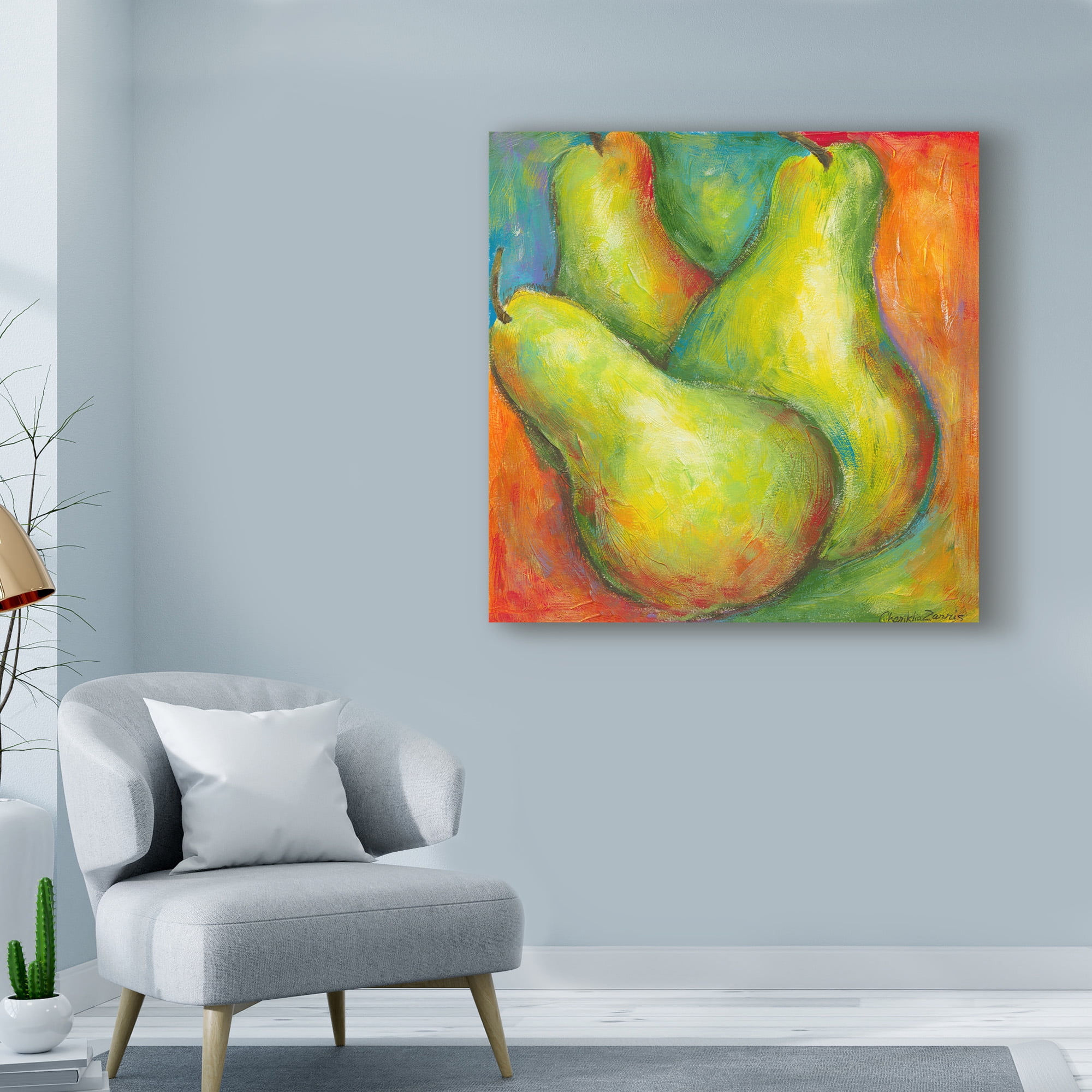 Trademark Fine Art 'Abstract Fruits I' Canvas Art by Chariklia Zarris