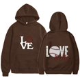 thumbnail image 1 of WEAIXIMIUNG Sweat à Fermeture Éclair pour Femmes Léger, Décontracté, à Manches Longues, avec Poche de Baseball, Imprimé devant et derrière, 1 of 6