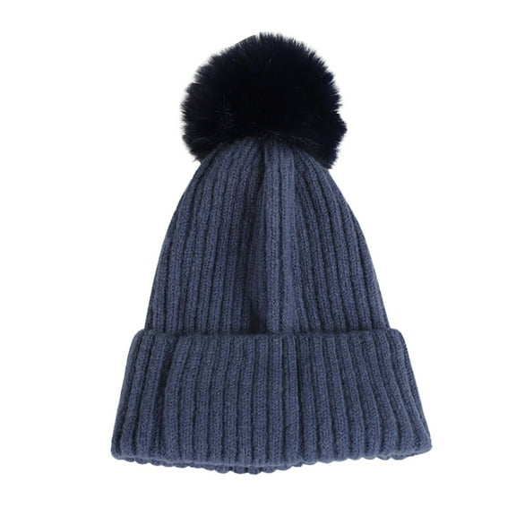 WNEGSTG UNISEX Beanie with Pom Pom, Winter Hats for Women Fashion Knit Warm Skull Cap, Womens Beanie for Cold Weather