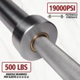 thumbnail image 4 of Olympic Barbell 7FT 45 LB for Weightlifting Power Lifting Weight Barbell 500LB Capacity for Home Fitness, 4 of 6