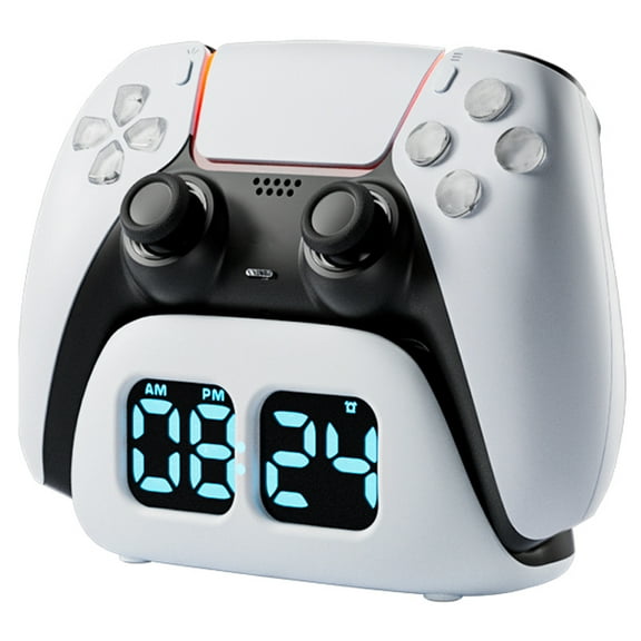 Charging Dock for PS5 Controller, Charge Station Compatible with PS5 Edge Controller with Clock Display, LED Controller Charging Stand for PlayStation 5