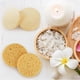 thumbnail image 5 of Xiao Hua 10 piezas de limpiador facial de algodón de pulpa de madera comprimida biodegradable natural, desmaquillante, esponja facial, herramienta exfoliante, esponja de limpieza blanca, 5 of 5