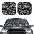 thumbnail image 2 of Goofa Hand Drawn Snake Pattern 2 Piece Car Windshield Sun Shade Foldable | Front Windshield Shade for Sun, Heat and UV Rays | Sunshade for Car Front Window-Medium, 2 of 7