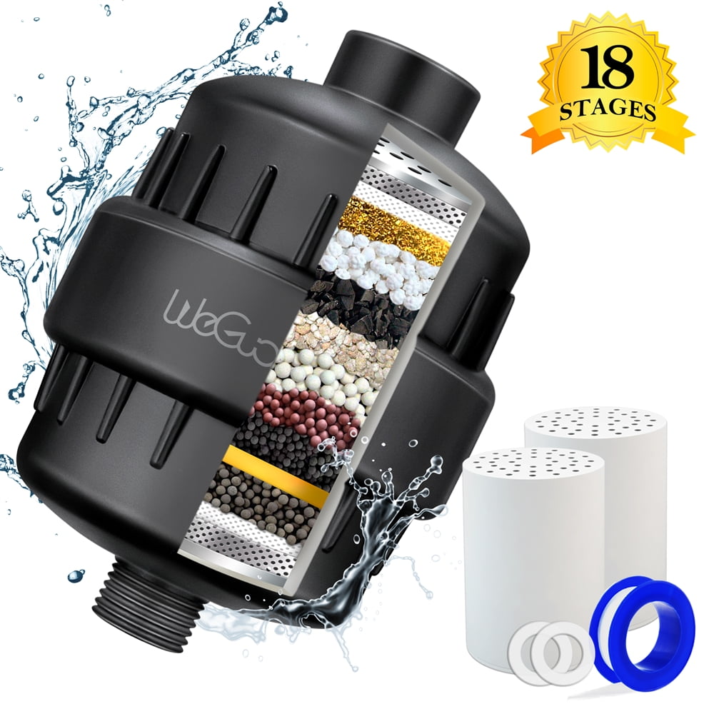 18 Stage Vitamin C Water Filter-Remove Chlorine for Hard Water Softener 