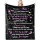 thumbnail image 1 of LHSHID to My Mom Blanket from Daughter Mom Gifts Birthday Soft Lightweight Mom Blanket as Mom Gifts Ideas from Kids for Her Birthday Blankets from Daughter for Birthday Mother‘s Day 30"x40", 1 of 8