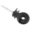 thumbnail image 2 of Aislador de anillo con tornillo, 50 unidades/juego, aisladores de poste de madera con tornillo negro, aislador de valla, diseño elevado NikouMX herramienta, 2 of 8