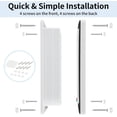 thumbnail image 7 of Xekoro Cat Door for Interior Exterior Door (Outer Size 9.8" x 9.3"), 4-Way Locking Flap for Cats &amp; Dogs(Circumference < 23"), Weatherproof Pet Door, White, 7 of 7