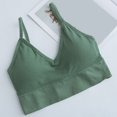 thumbnail image 2 of Tnhcen The Gym People Sports Bra Women's Bra Wire Free Underwear Bra Everyday Underwear Wrap Chest without Steel Bras Push Up Bralette Bras for Women Everyday Underwear for Women, Green, One Size, 2 of 3