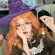 thumbnail image 4 of Disfraces de Halloween para Mujeres, Sombreros de Bruja Grandes para Mascarada de Fiesta Accesorio de Cosplay, Disfraz de Bruja para Mujeres Punteado Gorra Negro Paño de Oxford para Halloween Diario, 4 of 6