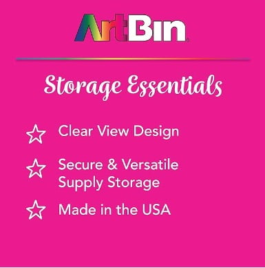 Flambeau Essentials, 26912AE, Scrapbook Box, Craft and Hobby Storage Box, Clear, 12 inches, Plastic