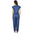 thumbnail image 4 of Bimba Cotton Night Wear Pajama Set Short Sleeve Shirt with Pyjamas Night Suit, 4 of 6