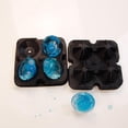 thumbnail image 3 of Molde para cubitos de hielo, Molde para cubitos de silicona, Molde de silicona con forma de diamante, Bandeja para hielo, Negro, 3 of 5