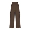 thumbnail image 6 of Lenpel Women's Cargo Sweatpants Fall Winter Wide Leg High Waisted Athletic Joggers with Pockets Workout Lounge Pants, 6 of 6