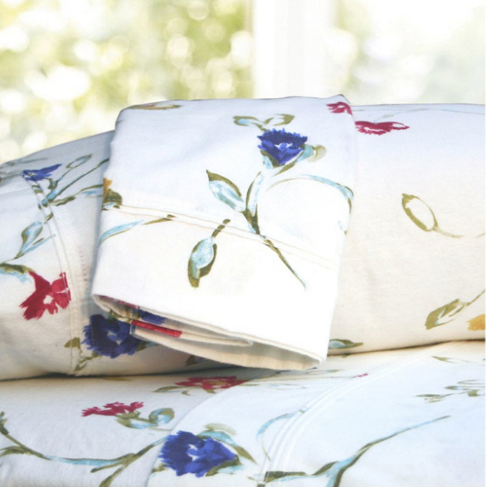 Thick n Soft Pair of Vintage Floral Flannelette Pillowcases