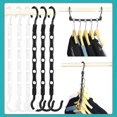 thumbnail image 3 of 6Pcs Space Saving Hangers, Hangers Space Savers, Coat Hangers Space Saving, Space Saving Hangers for Wardrobes, Clothes Hangers, 3 of 5