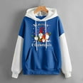 thumbnail image 2 of IROINNID Christmas Hoodies for Women Winter Warm Pullover Long Sleeve Hooded Oversized Hoodie Christmas Printed Tops,Blue, 2 of 4