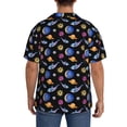 thumbnail image 3 of Wukai Whales In Space Men's Casual Short-Sleeve Button Down Shirt,Cuban Shirts for Men,Mens Short Sleeve Dress Shirts-XX-Large, 3 of 5