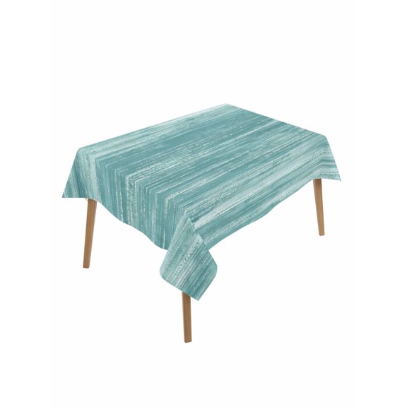 Duck Green Table Cloth, Waterproof Tablecloth for Rectangle Tables, Vintage Modern Abstract Art Ombre Reusable Washable Fabric Table Cover for Restaurant Kitchen Dining Tables 60"x84"