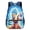 B style, variant on Anime Warrior Print Backpack, 16-inch Casual Daypack with Adjustable Padded Straps & Side Mesh Pockets, Galaxy Fighter Design for Daily Commute