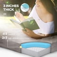 thumbnail image 4 of Outsunny Sleeping Mat, 2.8'' Memory Foam Sleeping Pad w/ Travel Bag, Grey, 4 of 10