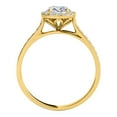 thumbnail image 4 of Aonejewelry 0.75 Ct. Ttw Halo Diamond Wedding Engagement Ring In 14k Solid Yellow Gold, 4 of 4
