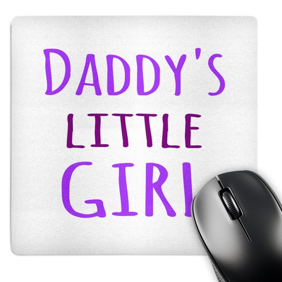 3dRose, Daddys Little Girl - purple text - fun gifts for daddies girls, MousePad