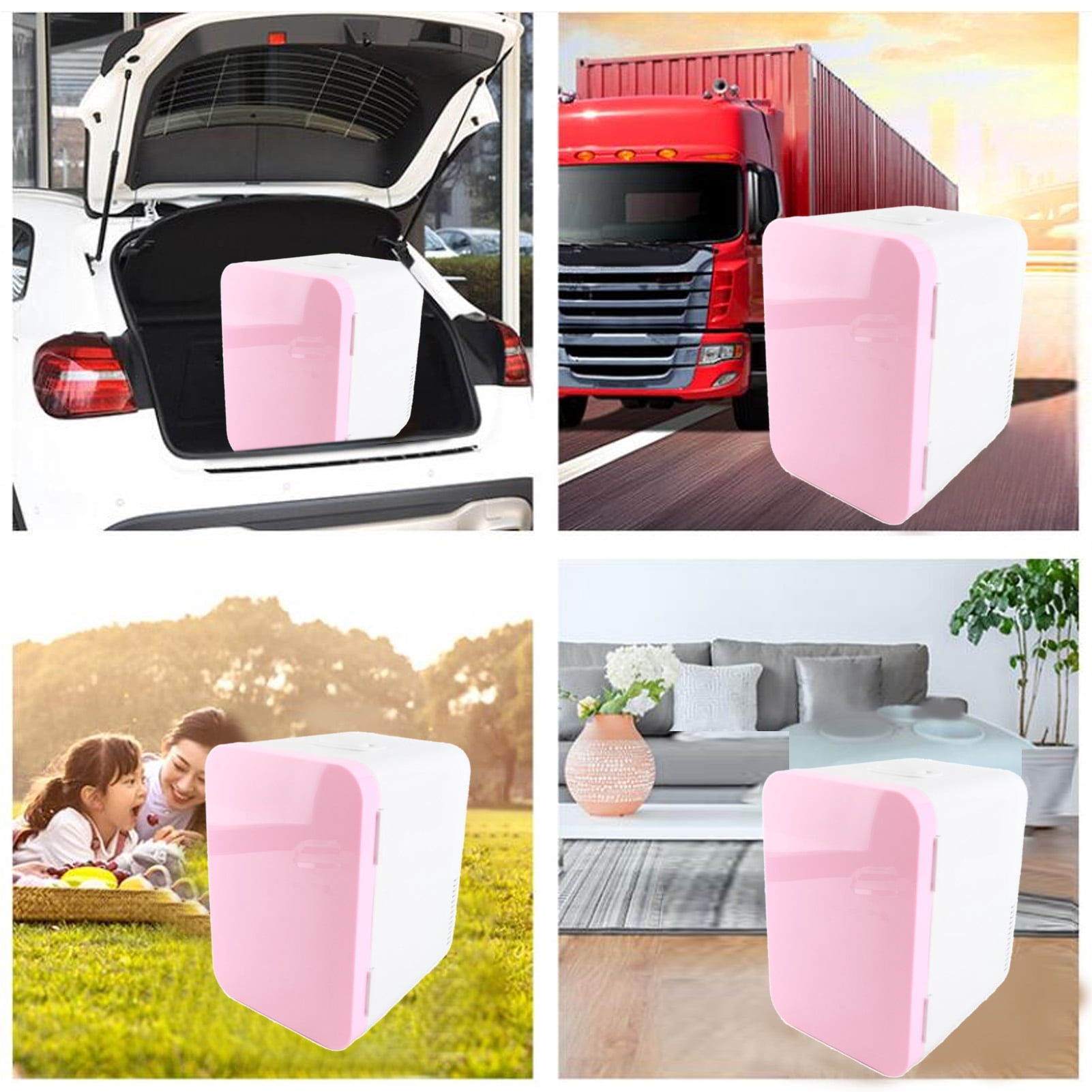 Suodoka 8L Mini Fridge Portable Makeup Skincare Electric Warmer and Cooler, 8.5 lbs / 3.86 kg, Compact Refrigerator for Bedroom, Car, Office and Dorm (White)