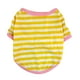 thumbnail image 1 of Ropa para Mascotas Camisa a rayas de cuello redondo para perros Ropa para mascotas Ropa para perros pequeños estilo coreano, 1 of 4